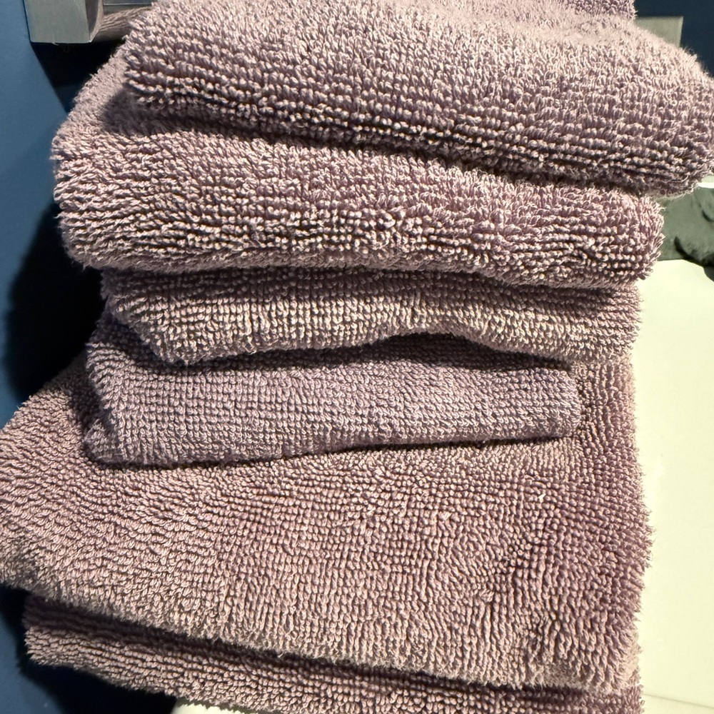 Lacoste Purple Hand Towels